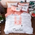 Mùa đông san hô nhung ấm bốn mảnh bông flannel cotton trẻ em chăn tấm ba mảnh chan ga goi Bộ đồ giường bốn mảnh