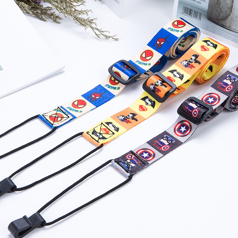 Color ukulele cartoon pattern strap hanging neck small guitar strap ukulele strap cartoon strap