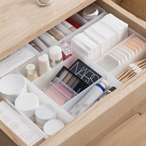 Cosmetics storage box Frosted finishing Box Kitchen sundries desktop drawer divider box lipstick dressing table storage box