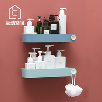 Washroom Bathroom Shelve Wall-mounted Wall Free Of Punch Wash Terrace Containing Rack Bathroom Toilet Tripod Mount