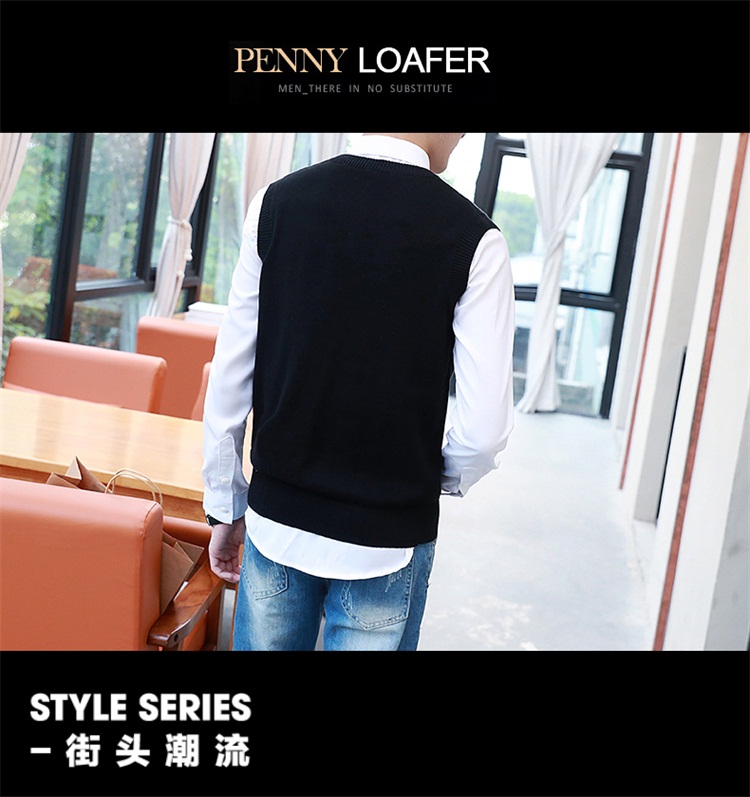 Débardeur homme Woolen gilet pour automne - Ref 1593598 Image 41