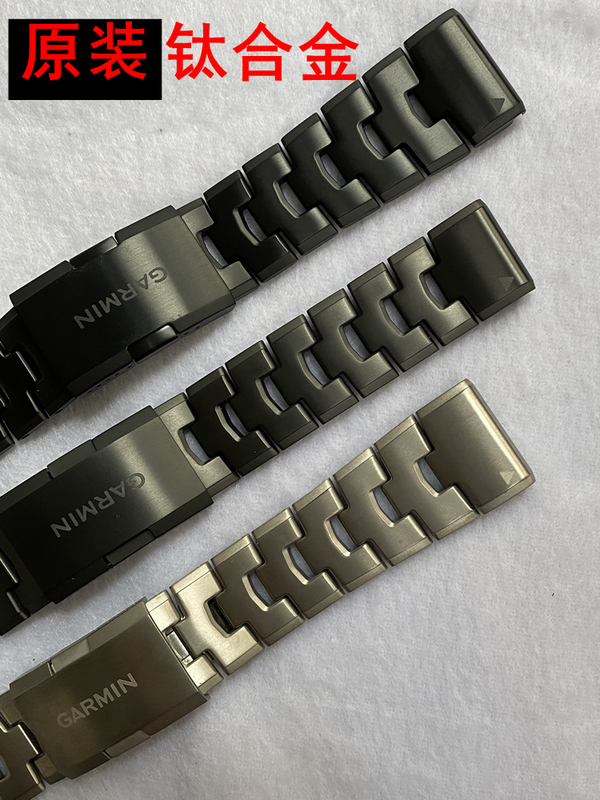 Garmin Fenix6 Original Titanium Alloy Solar Watch Strap Original Factory Black 22mm Silver 26