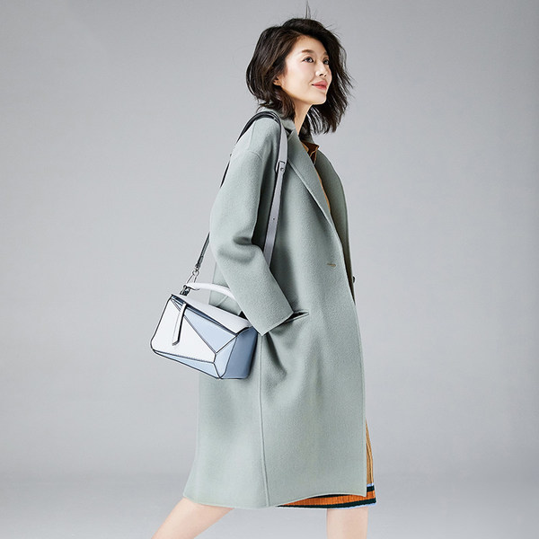 高梵 17年秋季新款 100%双面羊毛 女式大衣 聚划算+优惠券折后￥399包邮（￥699-300）3色可选