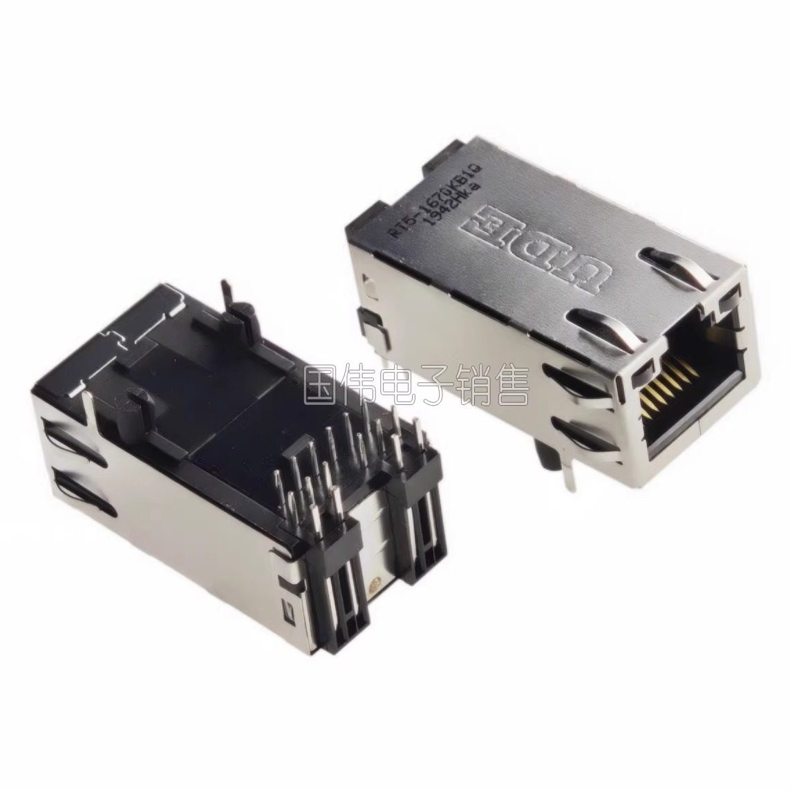 UDE原装 RT5-1670KB1Q 万兆RJ45以太网络连接器12P8C长体插口母座