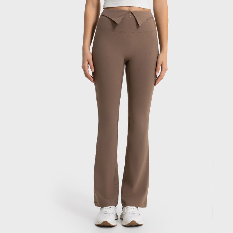 Autumn Winter New Pint Plus Suede Yoga Pants Woman High Waist Lifting Hip Expats Slim No Awkward Thread Outside Wearing Sports Casual Microlao Trousers-Taobao