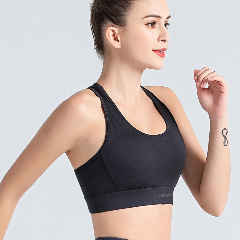 Sports underwear women's summer shockproof running fitness bra sagging running thin tight back yoga top
