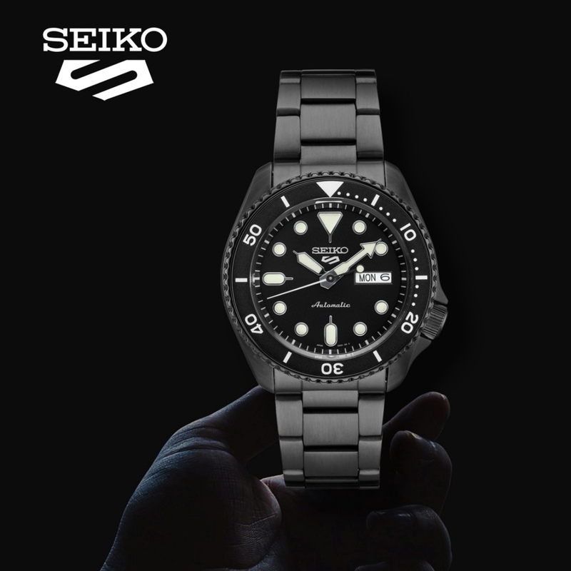 Seiko Seiko No. 5 Watch Men's Black Water Ghost Trendy Sports Casual Mechanical Men's Watch Srpd65K1
