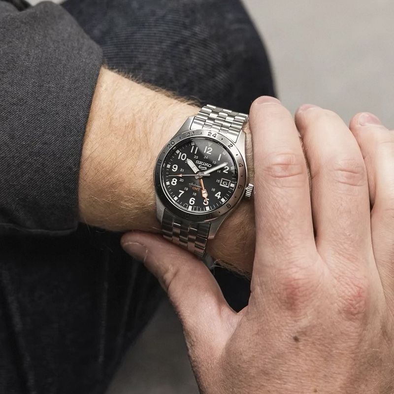 Seiko 5Sportsgmt Dual Time Automatic Mechanical Waterproof Sports Men's Watch Ssk023K1/025K1