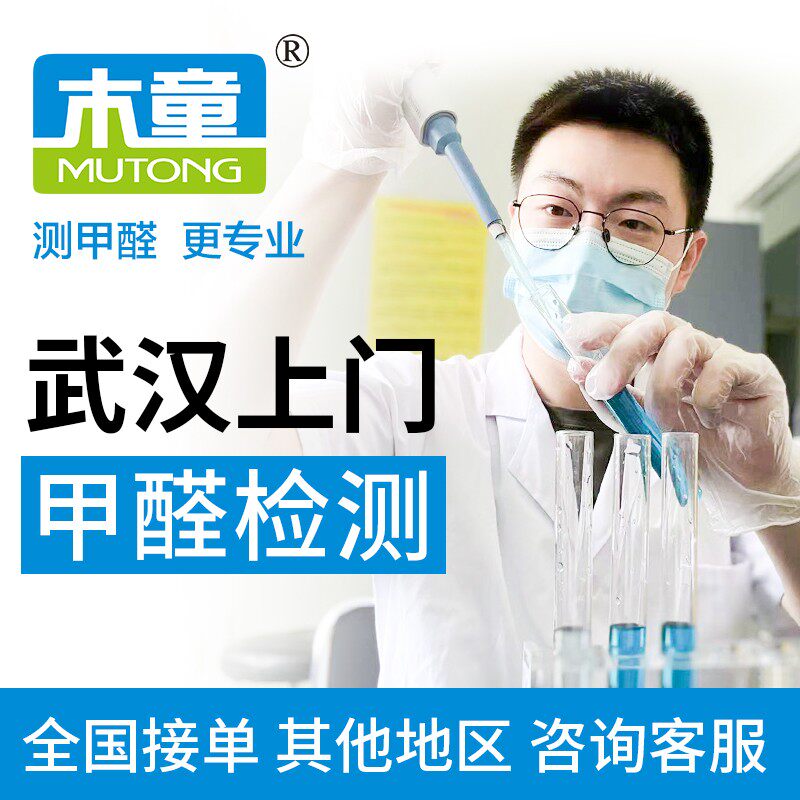 Wuhan formaldehyde detection door to door test formaldehyde air detector reagent formaldehyde detection decoration detection company