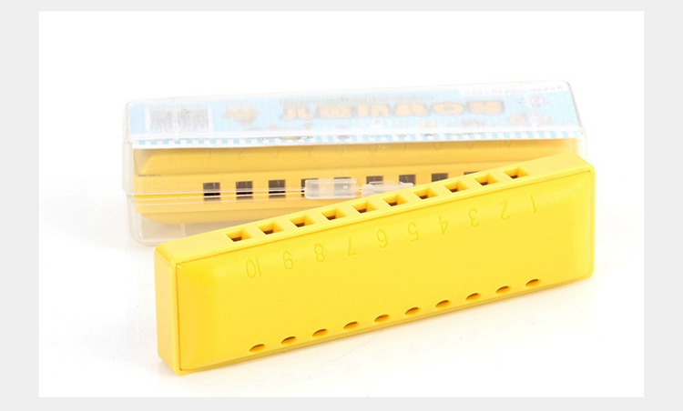 Orff nhạc cụ màu nhựa 10 lỗ blues harmonica trẻ em người mới bắt đầu giai điệu nhỏ âm nhạc piano giáo dục sớm đồ chơi