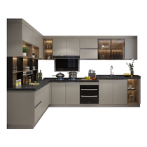 Gold Medal Kitchen Cabinets Simple Modern Home Economical Integrated Cabinets Customized Kitchen Kitchen Cabinets Customized Quartz Stone Countertops