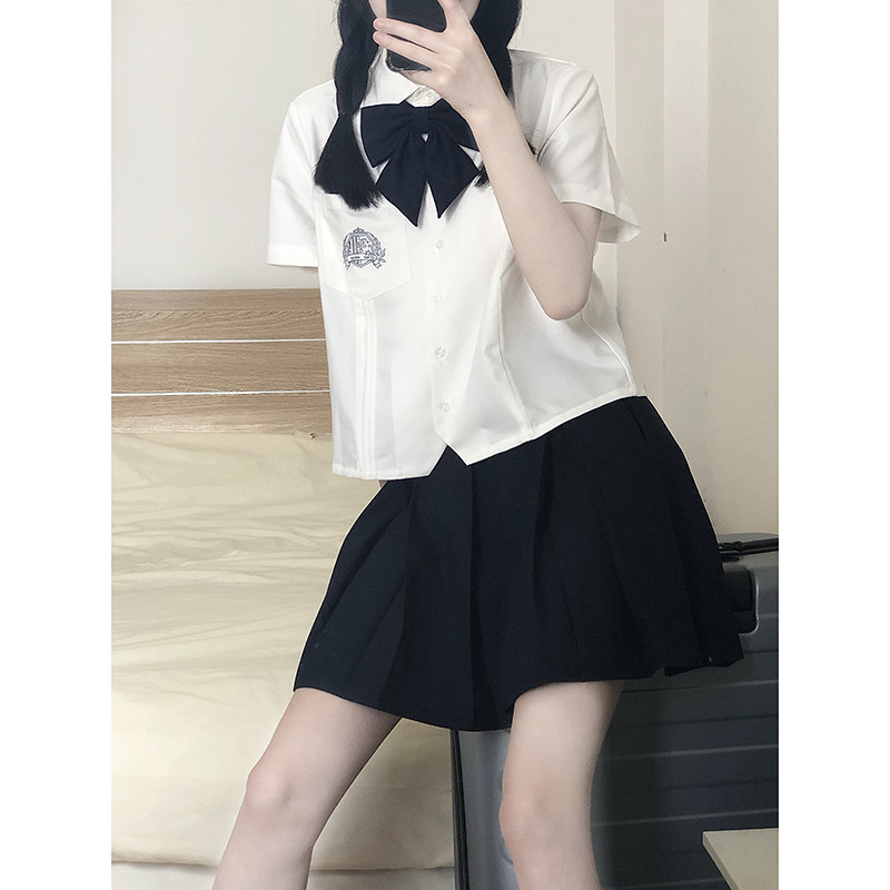 (Tokyo years old)Original genuine JK shirt summer short-sleeved embroidered white Magic Sea City top