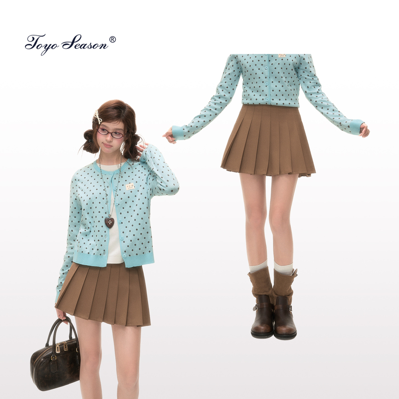 Tokyo Seasonal Diary Jk Khaki Pleated Skirt Preppy Style Petite Skirt Women's Autumn Half Skirt Coffee Color Short Skirt Tokyo Seasonal Diary Jk Khaki Pleated Skirt Preppy Style Petite Skirt Women's Autumn Half Skirt Coffee Color Short Skirt