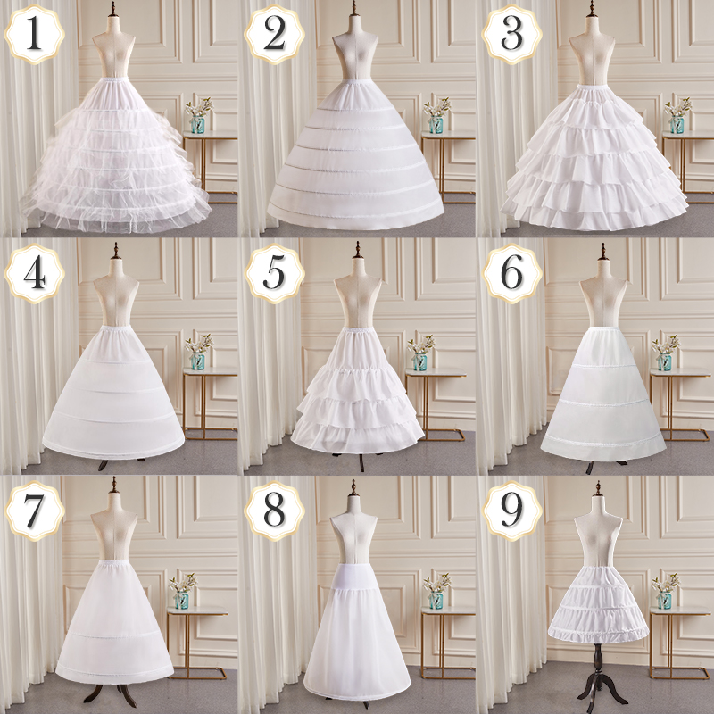 Wedding Dress Gown Skirt Brace Scale-up With Bone Inner Lining Performance Gown Loretta Flower Marry Adjustable Bungalow Lining Skirt-Taobao