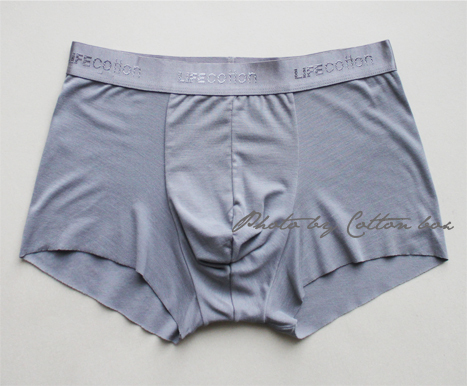 Cotton Life ◆ Laser-Cut Ultra-Fine Modal Seamless Boxer Briefs for Men 13248