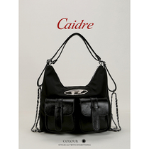 Caidre Small Crowdlarge-вместимость Nylon Single Single Pulder Bag Advanced Sensation Multifunction Двойной Плечевой Рюкзак