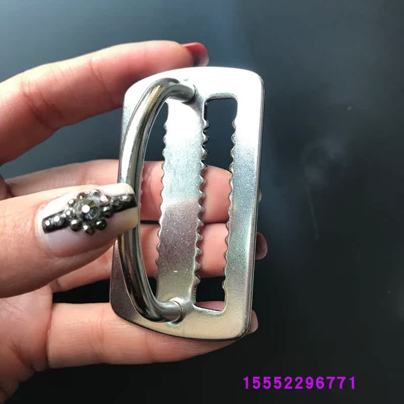 Stainless steel diving belt hanging buckle Back flying side hanging positioning buckle Hunting fish string D-word buckle Stainless steel day buckle