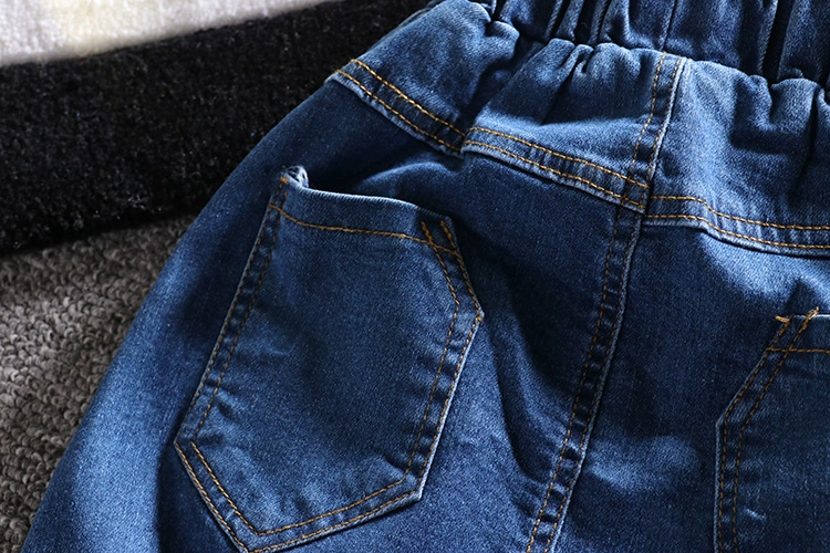 Quần jeans bé trai xuân 2019 mới quần trẻ em nước ngoài 1234 tuổi bé xuân và quần bé trai mùa thu phiên bản Hàn Quốc - Quần jean