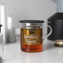 Li Chade introduces LOVINMORE creative transparent glass cup office household teacup tea set