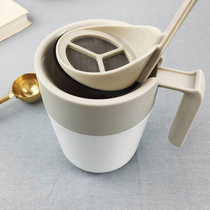 Spot Japan KINTO Method Press Pot Filter Tea Cup Coffee Cup Water Cup With Handle Detachable Hand Punch Tea
