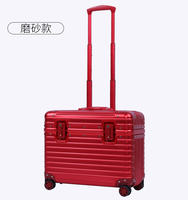 Чемодан 全铝镁合金拉杆箱摄影箱上翻盖行李箱红色登机箱相机旅行箱21寸 OTHER