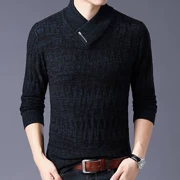 2018 áo len cashmere mới cho nam dày áo len thành phố Erdos mùa đông nam áo len cổ chữ V cỡ lớn