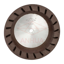 Anhua hypotenuse machine resin wheel glass grinding wheel with teeth inner tooth quality resin wheel grinding bevel 