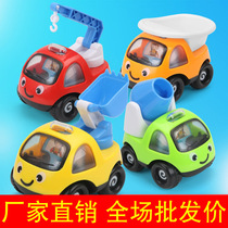 Mini Engineering Car Children Toys Pushchair Inertial Car Baby Small Car Excavator Puzzle Toy Single Wholesale