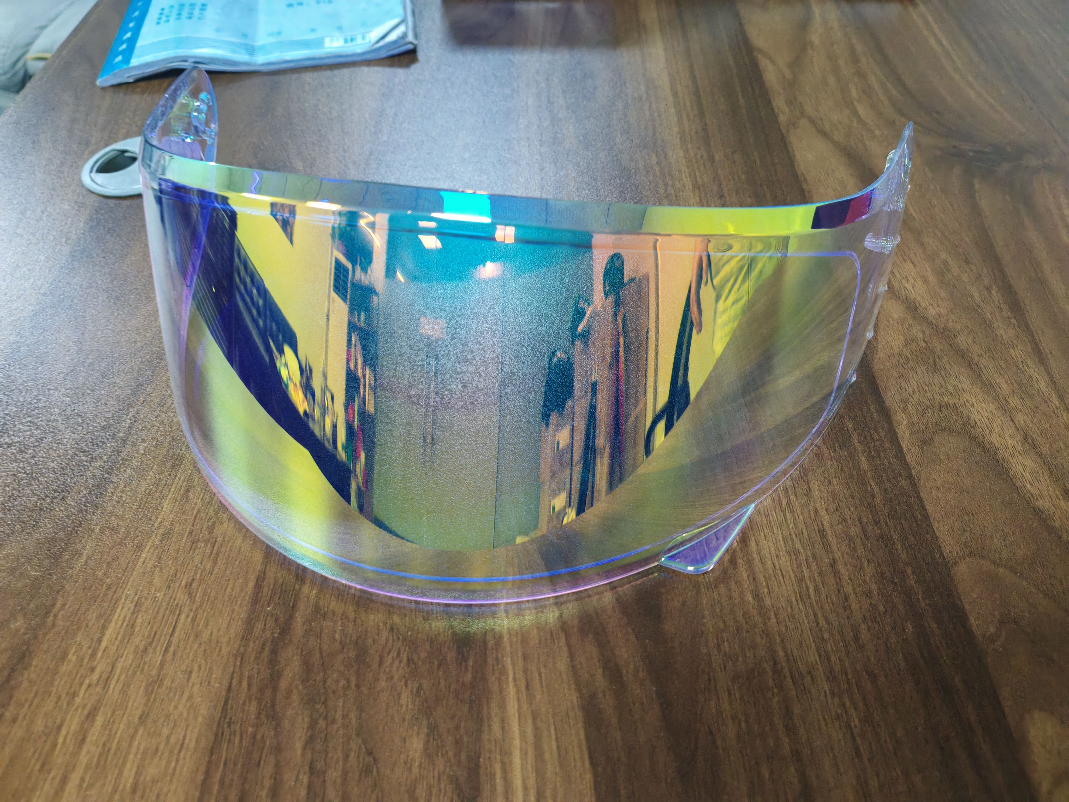 Qike111 Full-Face Helmet Special Motorcycle Transparent Black Color High-Definition Lens Does Not Include Helmet