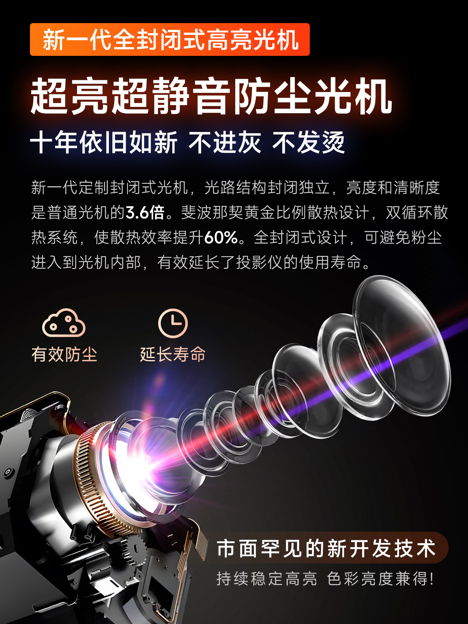 25 New Models of Big-Brand Daytime Strong Light Direct-Beam Laser Projectors That Support 4K Ultra-High Definition, Suitable for Home, Commercial, Office, Conference, Smart Projectors, Overseas Version, Tv, Home, Bedroom, Hotel, Outdoor Use