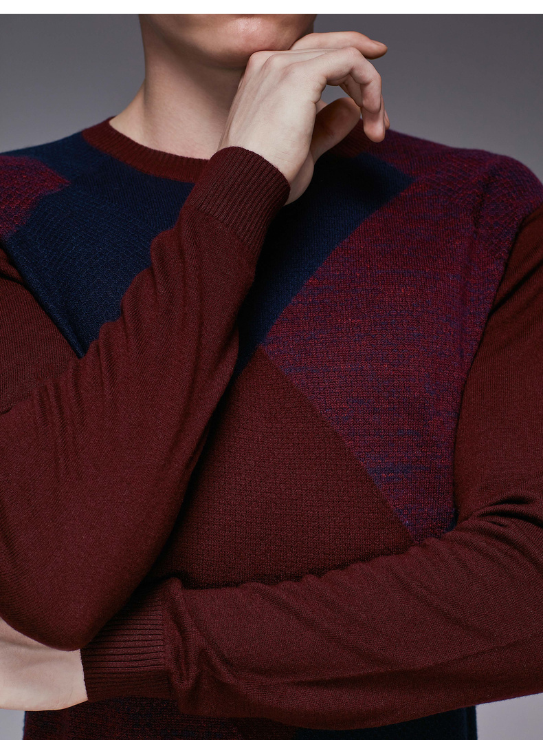 Áo len Jinba nam 2018 Mùa đông Thời trang mới Đơn giản Ấm áp Áo len cashmere Áo len nam áo oversize nam