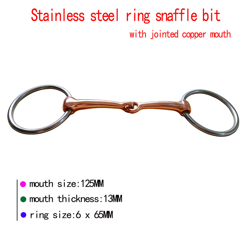Stainless steel circles horse mouth with horse mouth to be wide 65 mm in the red copper circle