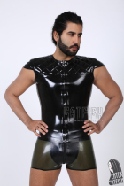 Catfish latex vest latex jacket skinny jacket