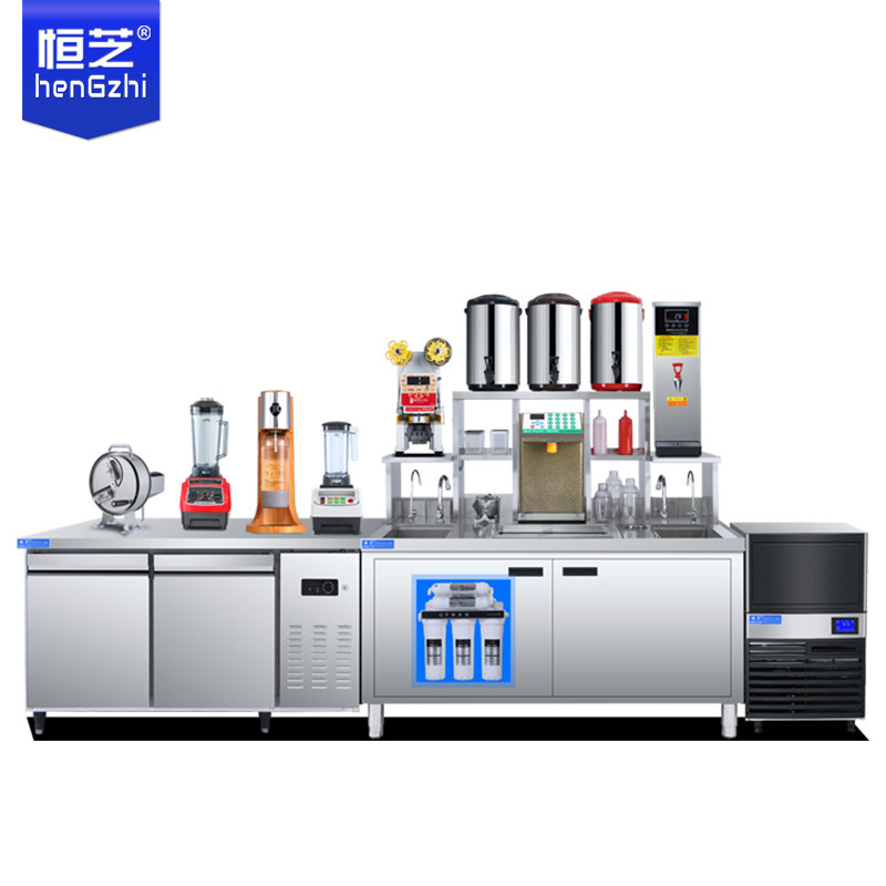 Hengzhi Milk Tea Shop Equipment Complete one-stop service milk tea training technology to provide milk tea raw material for sale