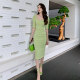 2022 new women's dresses fashion elegant temperament goddess fan slim bag hip folds slimming one-step skirt