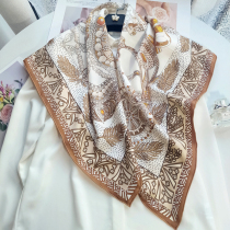 Egyptian scepter Europe and America 18 m heavy silk big square towel sand wash mulberry silk silk scarf printed silk scarf women