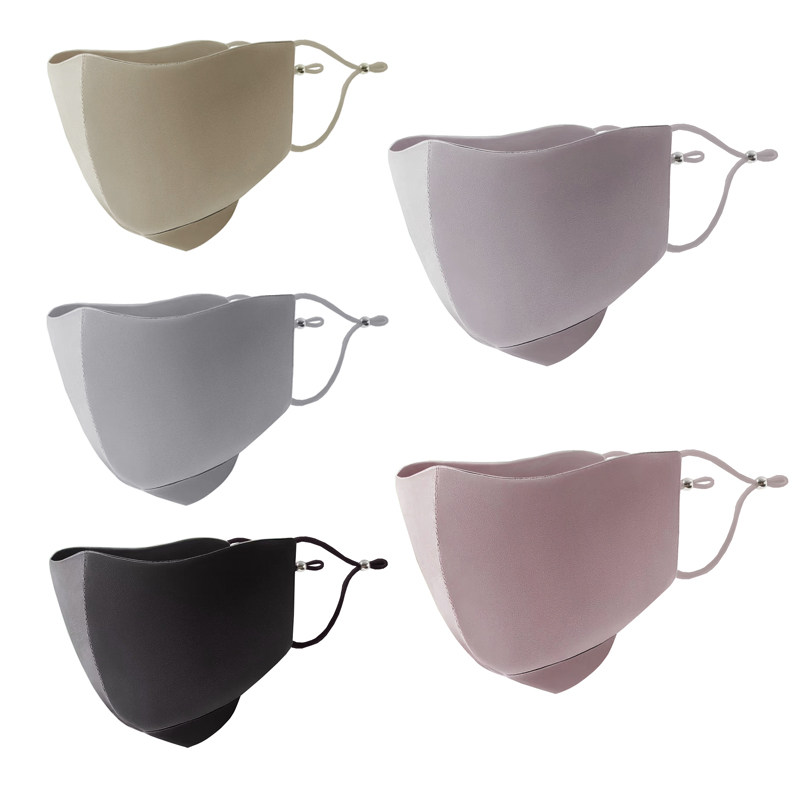 Spring and summer double-sided heavyweight silk mask sunscreen 100% mulberry silk satin dust mask anti-UV breathable