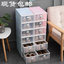 10pcs Transparent plastic shoe box dustproof Shoes cabine