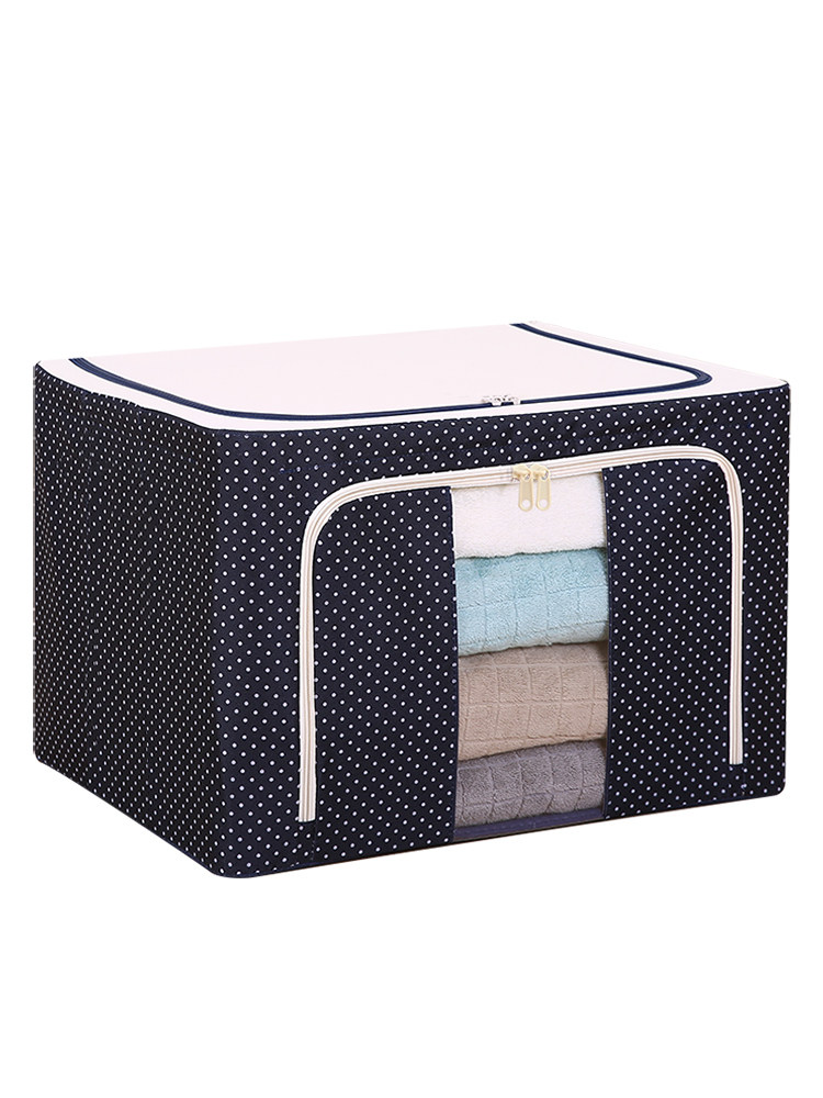 Large Linen Folding non woven storage box clothes home containing box-Ta