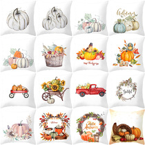 Thanksgiving Day Pumpkin Cushion Cover Printed Pillow case