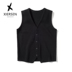 Mùa xuân và mùa thu mới Châu Âu trạm thời trang đan vest nam kinh doanh bình thường thanh niên phần mỏng Slim vest vai màu rắn không tay Dệt kim Vest