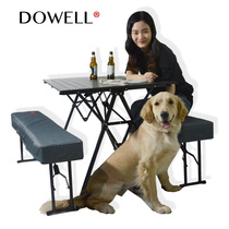 Mostly outdoor folding aluminum alloy table and chair set Self-driving travel equipment Beach fishing portable camping 2958