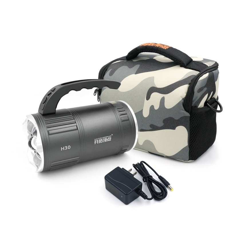 Pioneering Apex H30 Night Fishing Light Fishing Light Triple Light Source LED Black Pit Casual Fishing Light Blue Light