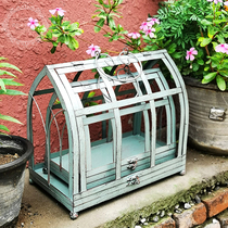 American retro wrought iron bird cage Flower House flower stand flower box balcony garden garden courtyard home creative decoration decoration