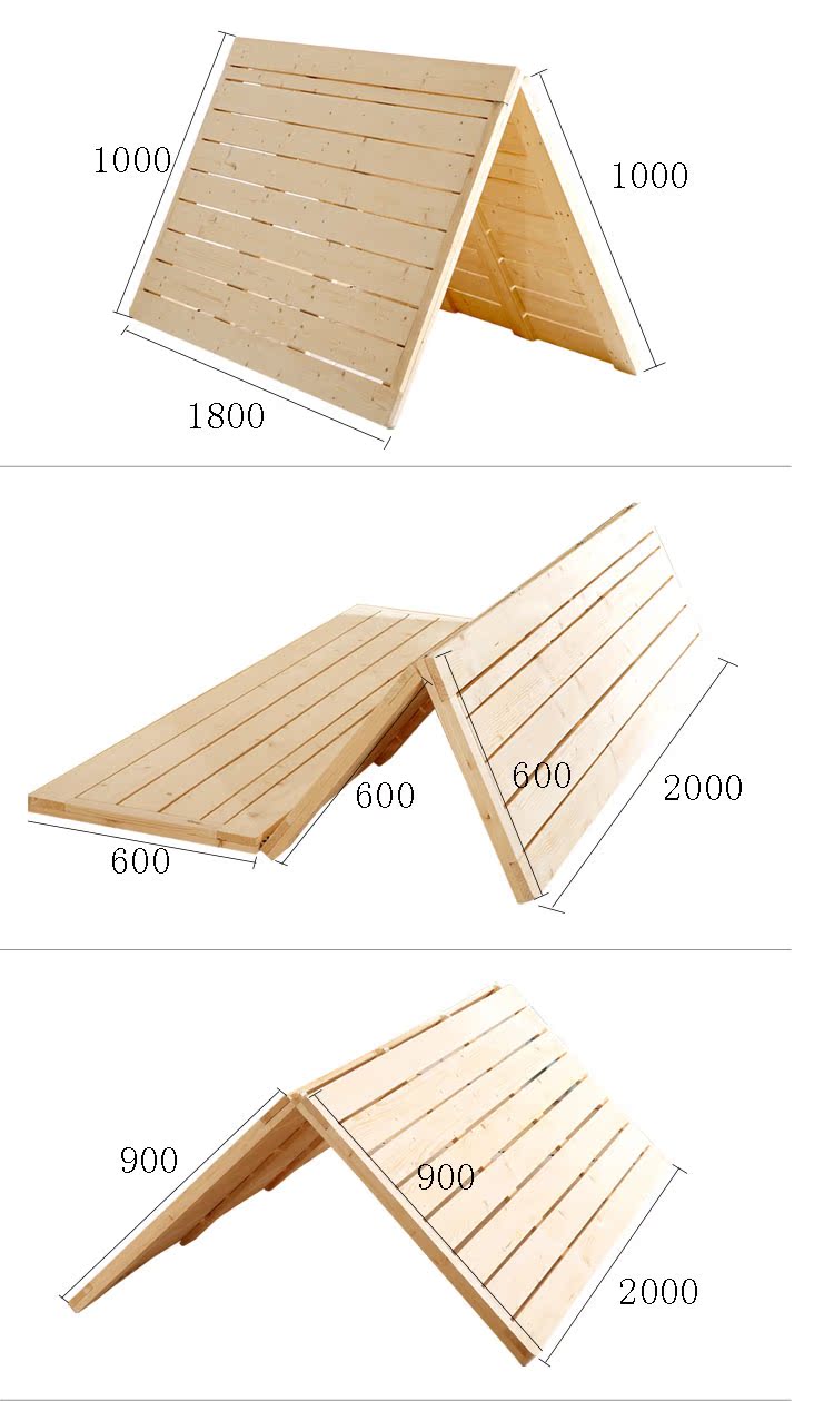 Gỗ ban cứng nệm gấp khung giường gỗ boong 1,5 m 1,8 m 1,2 tatami khung giường tùy biến - Giường giường 1m6