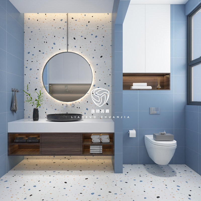 Nordic Watermill Stone Floor Tiles 600x600 Wall Brick Make-up Room Tile Mall Dining Room Macaron Antique Brick Anti Slip