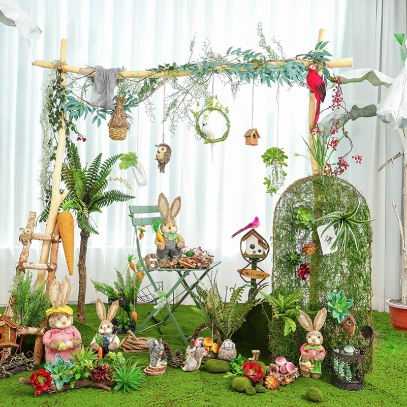 Plant corner layout creative kindergarten environment materials courtyard decoration garden natural corner garden garden decoration