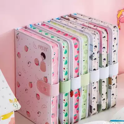 Magnetic buckle portable diary book Creative net celebrity love gift Girl color page girlfriends notebook record book
