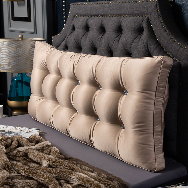 Bedside cushions can be fixed sofa large backrest double bed long pillows tatami soft bag back cushions removable and washable