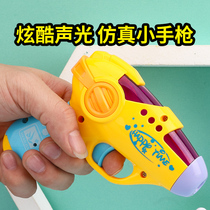 Music electric toy gun Q version luminous sound childrens toy simulation pistol little boy 1-3 years old gift outdoor
